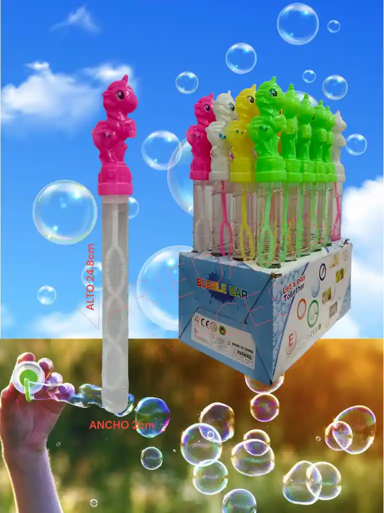 Burbujeros Tubo Mediano