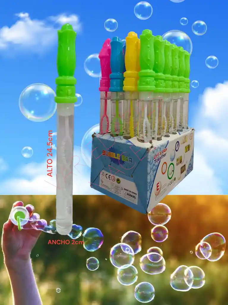 Burbujeros Tubo Mediano