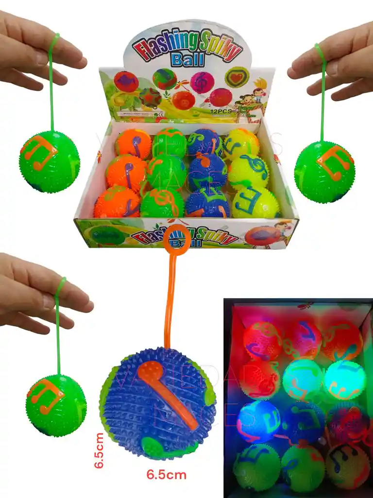 Pelota Chillona Luces Nota Musical