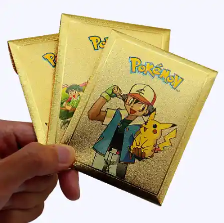Cartas Doradas Pokemon Sobre X 10 De Lujo