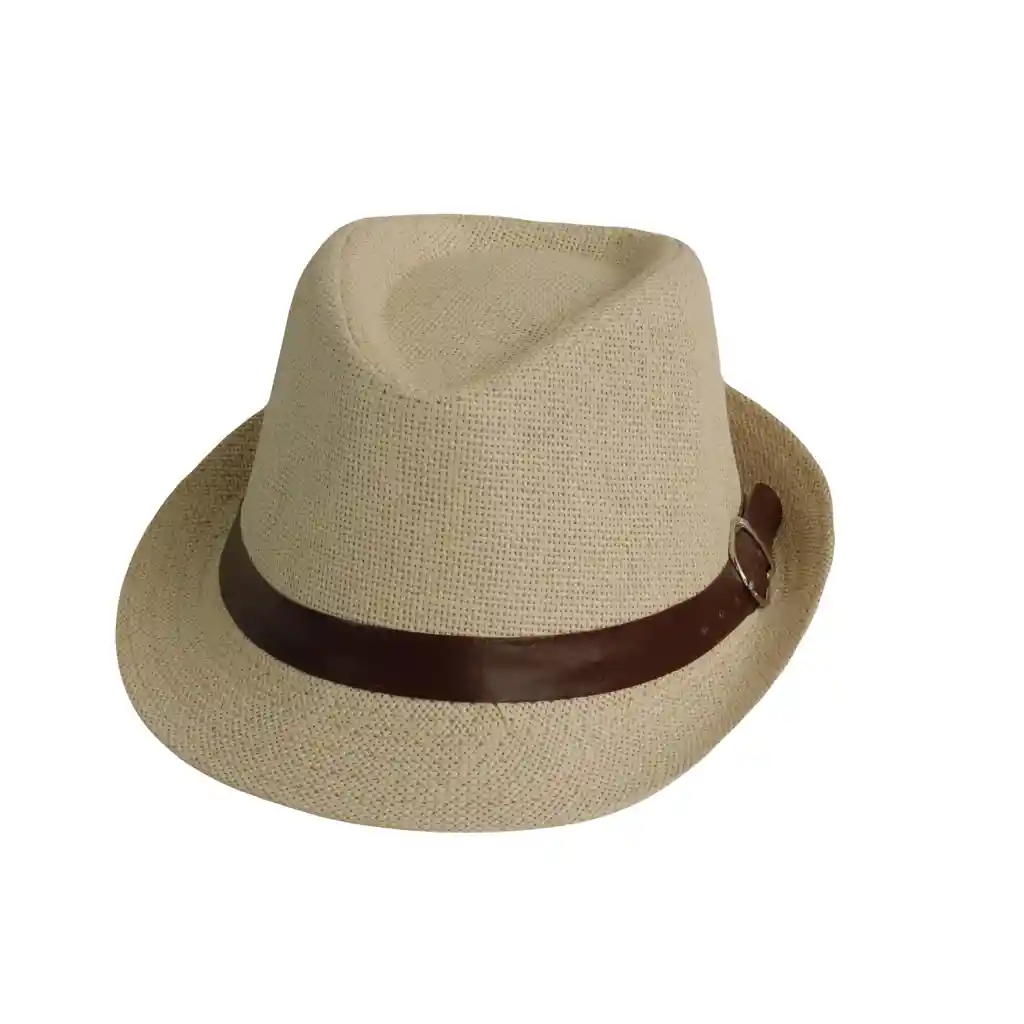 Sombrero Ala Corta, Fedora Tipo Aguadeño Para Niño Beige