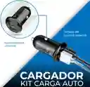 Cargador Para Auto Dual Cable Usb A Tipo V8