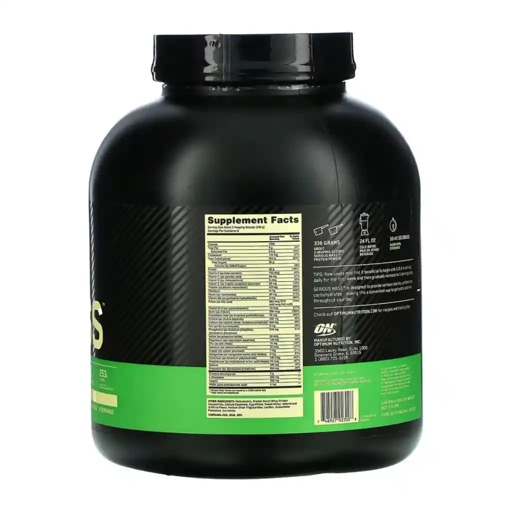 Serious Mass 6lb - Optimum Nutrition - Vainilla