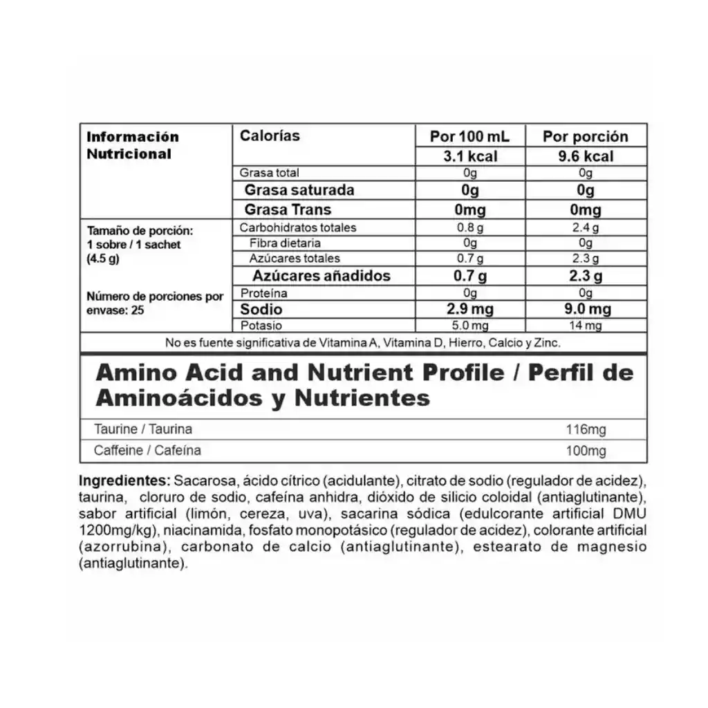 Pre-workout Energy X 30 Und - Nutramerican Pharma