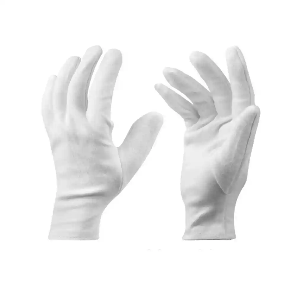 Guantes De Algobon Blancos