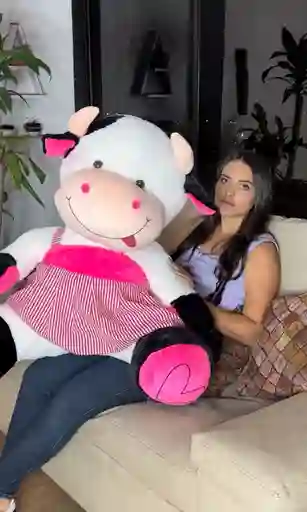 Vaca De Peluche Gigante 140 Cm