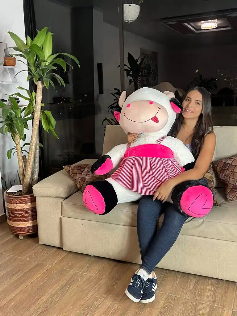 Vaca De Peluche Gigante 140 Cm