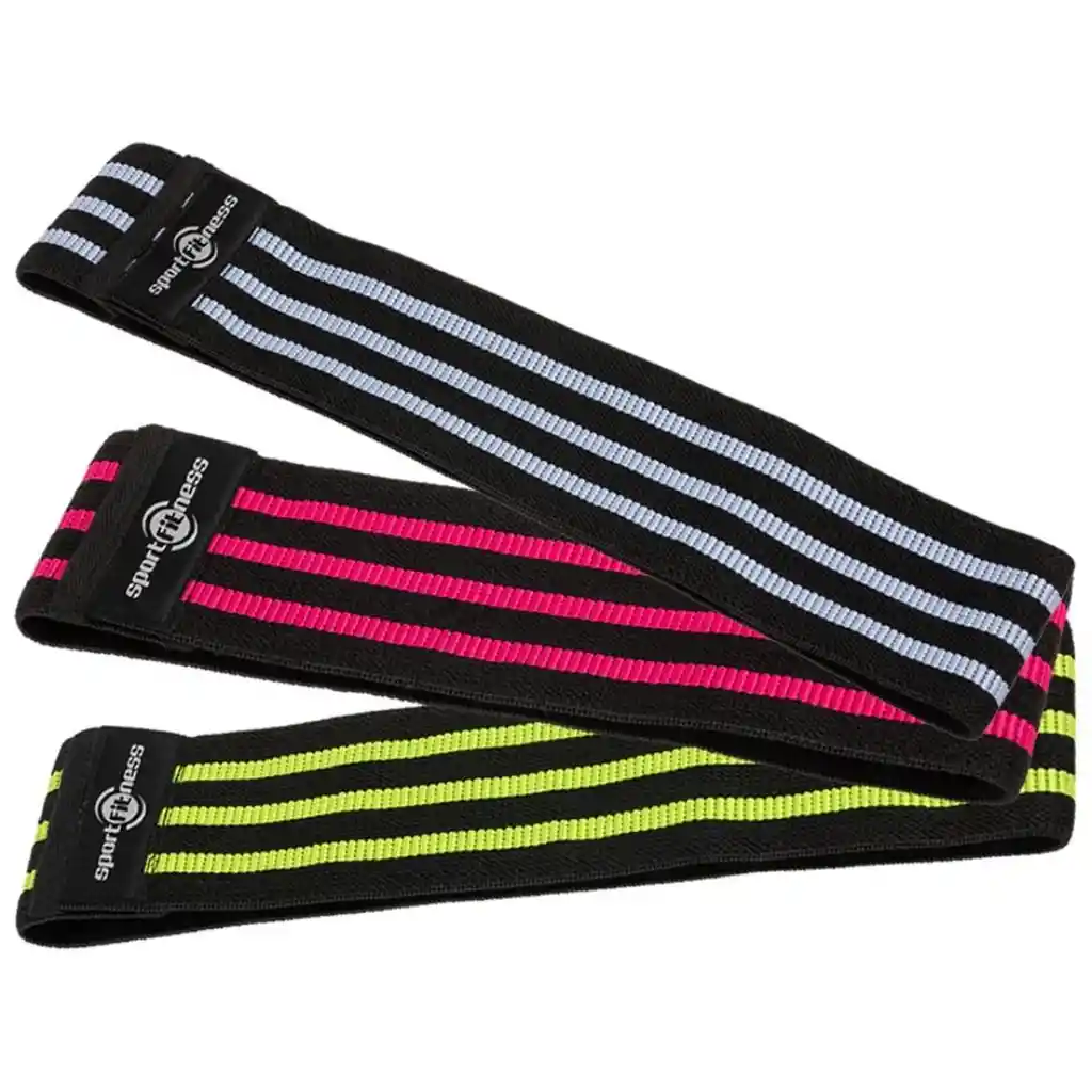 Kit Bandas Elásticas Tela Resistance Bands Ultra Fuertes X3 - Sportfitness