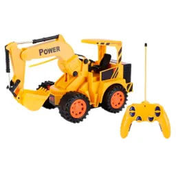 Tractor Retroexcavadora Carro 8037e Control Juguete Niños