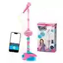 Juguete Microfono Karaoke Mp3 Con Luces Hk-8029 Rosa