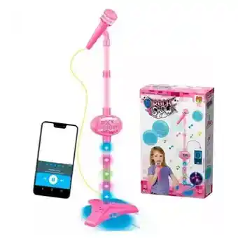 Juguete Microfono Karaoke Mp3 Con Luces Hk-8029 Rosa
