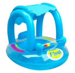 Bote Flotador Inflable Techo Azul Niña Para Bebé Piscina