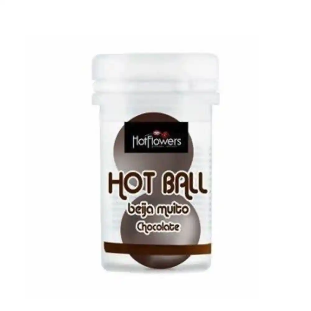 Bolas Hot Flowers Lubricantes Vaginales X 2 Chocolate