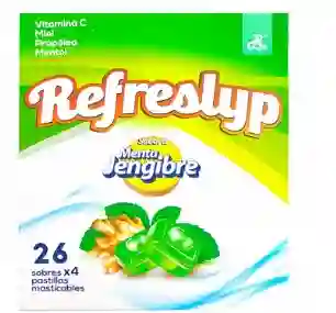 Refreslyp Pastillas Menta Y Jengibre Tab