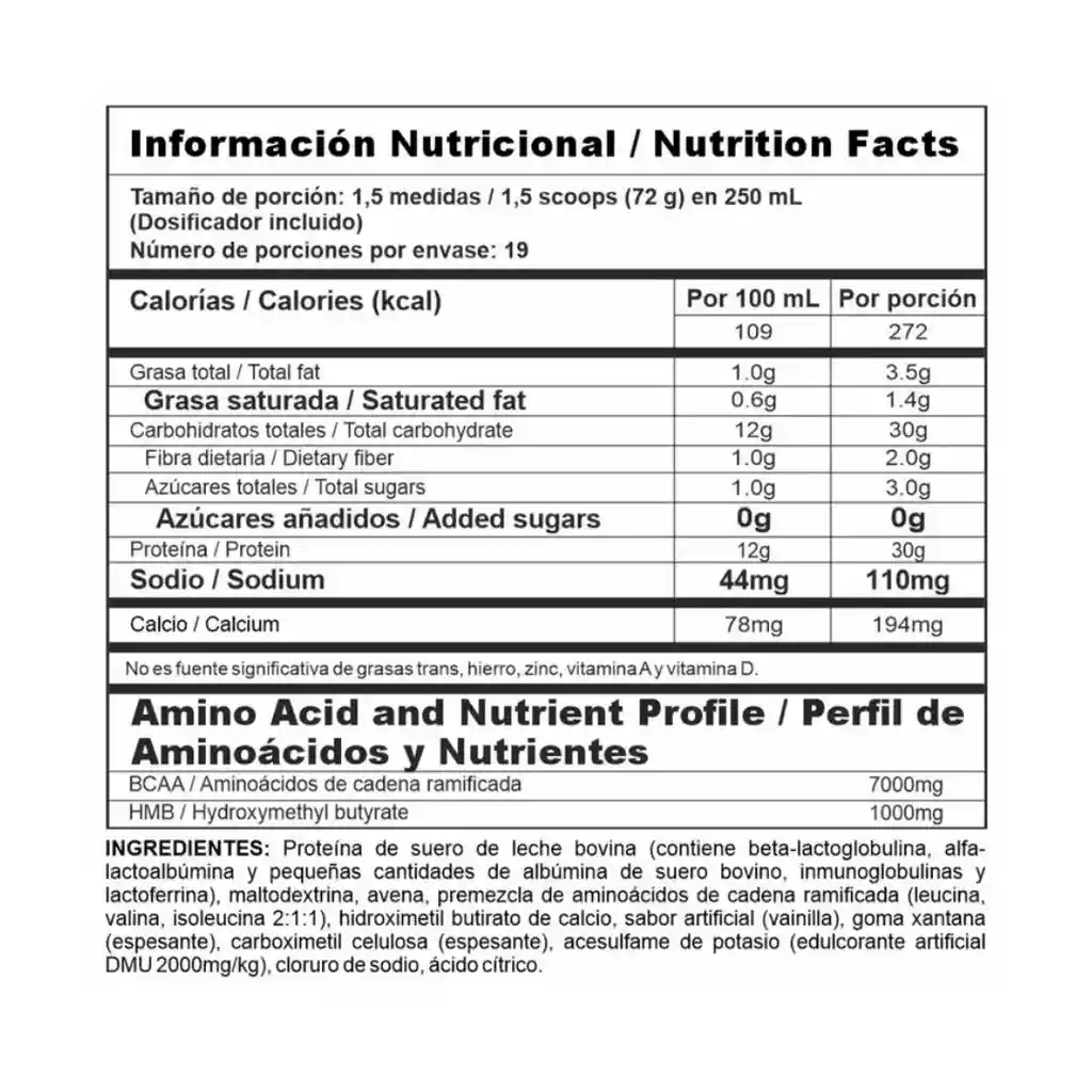 Bi Pro Mass 3lb - Nutramerican Pharma - Vainilla
