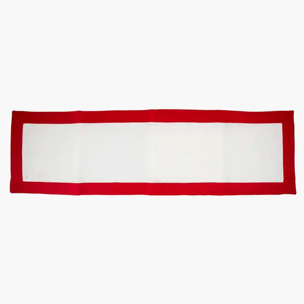 Camino De Mesa Navideño Rojo-blanco 175x35cm Santini