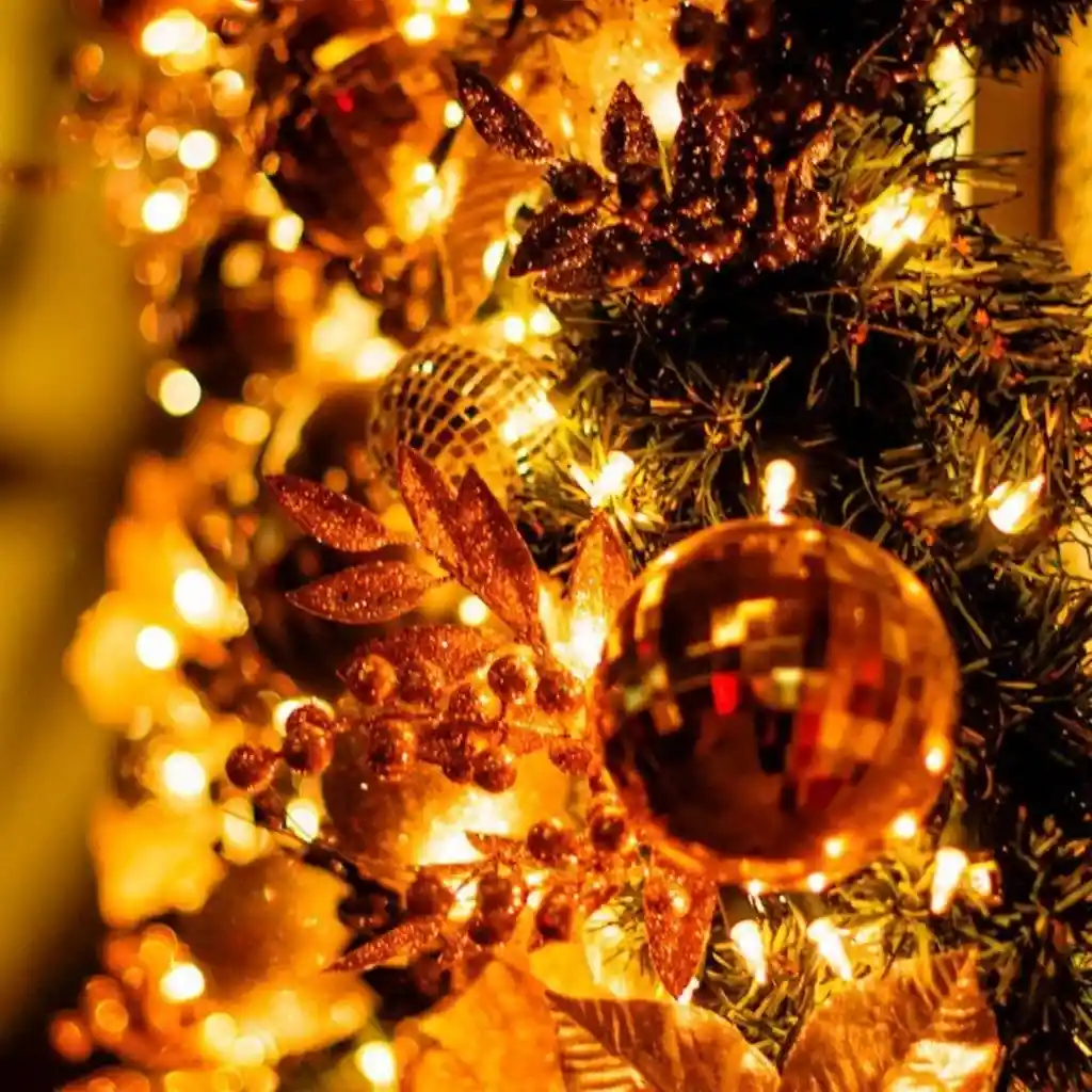 Luces De Navidad Amarilla Lineal 100 Led, 8 Metros