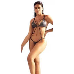 Traje De Baño 6608 Dos Piezas Mapalé M/l Gris Metalizado