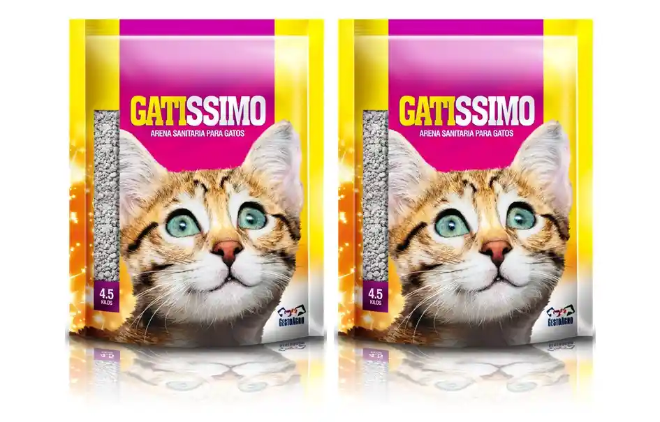 Gatissimo Arena Sanitaria Para Gatos X 4.5 Kg X 2 Unidades