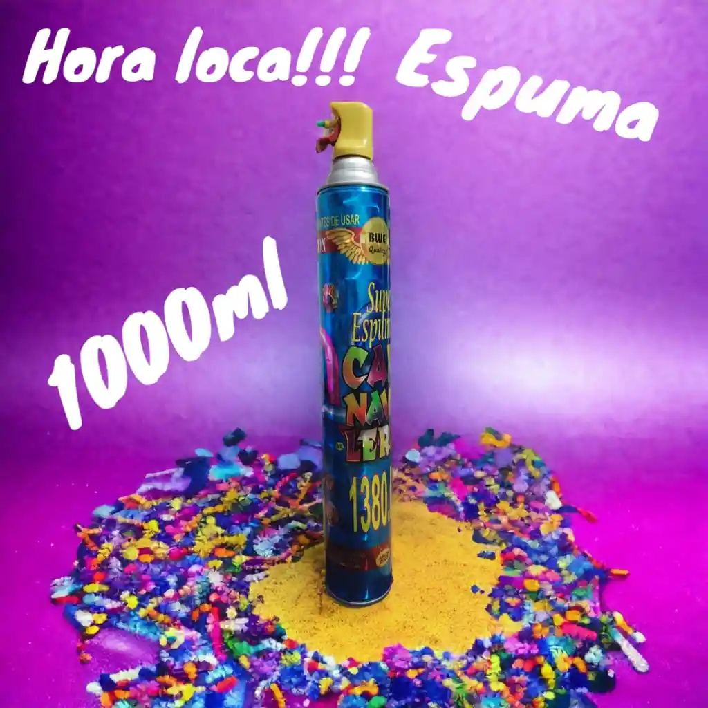 Espuma Para Fiestas Y Carnavales De 1000 Mililitros.