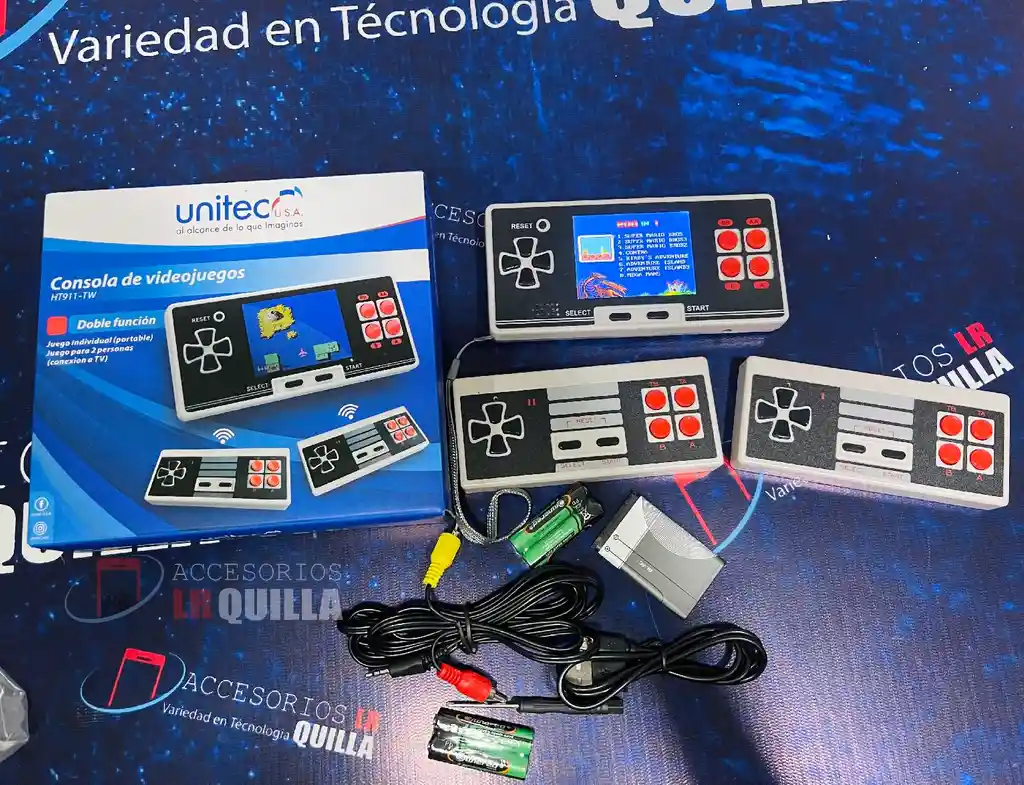 Consola De Juegos Portátil Unitec | Controles Inalambricos