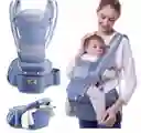 Cargador Canguro Ergonomico Para Bebe Soporte Lumbar Asiento Azul