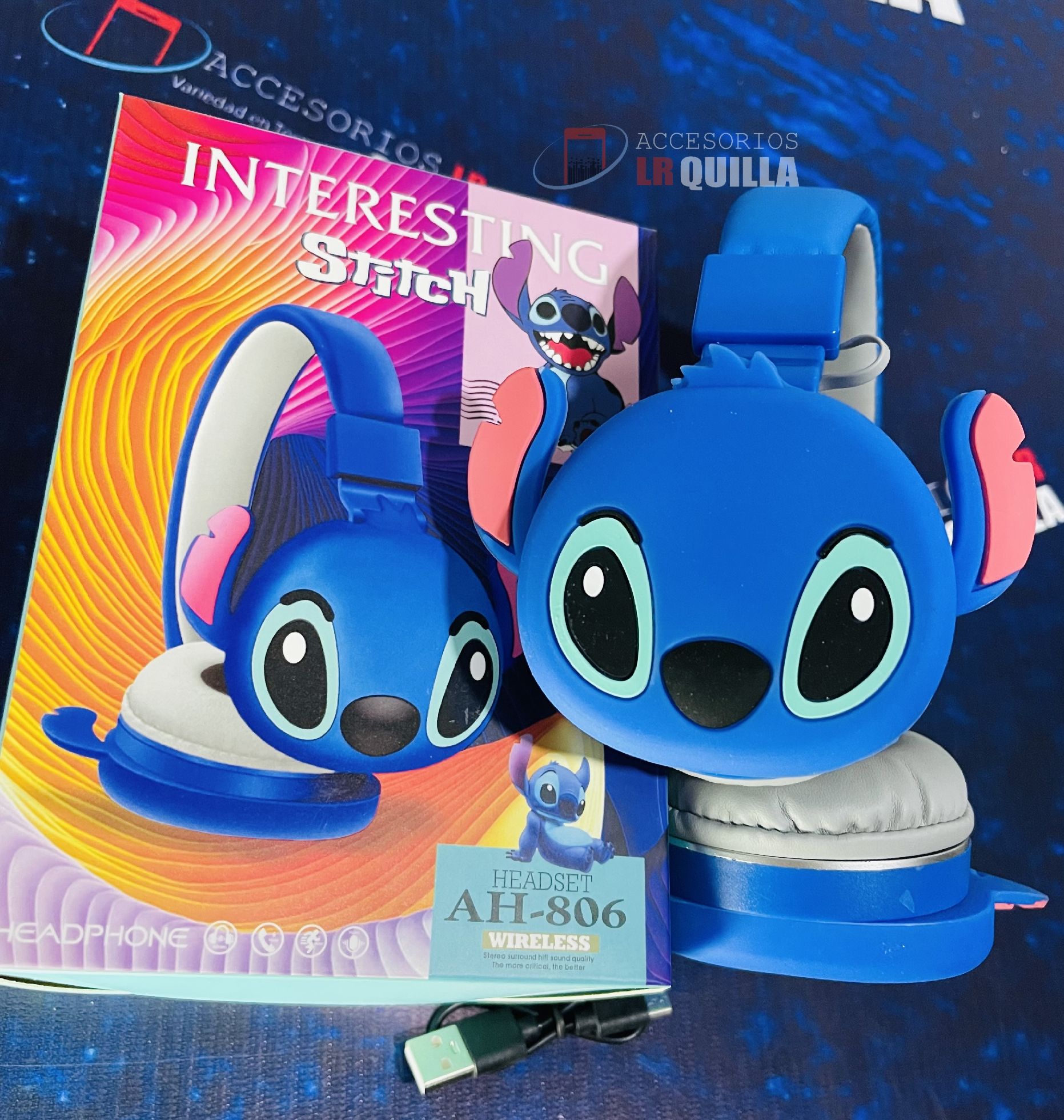 Audífonos Diadema Bluetooth Stitch - Rappi