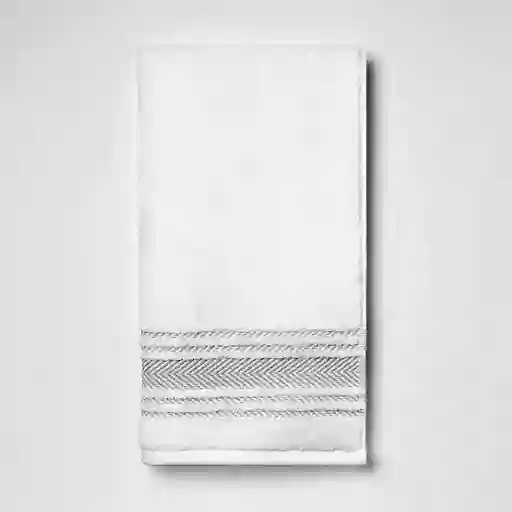 Toalla Manos Expressions 550 Gsm Blanca Con Borde 40x70cm