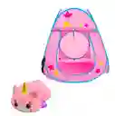 Carpa Para Niños Portátil Plegable Funda Peluche 70cm