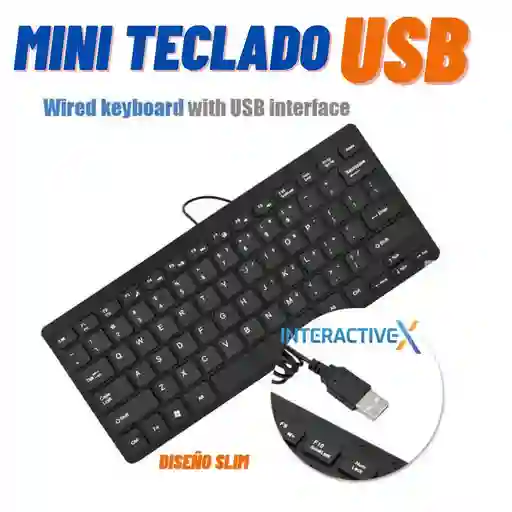 Mini Teclado Usb / Teclado Pc Usb/ Mini Teclado Computador