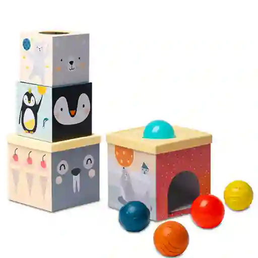 Apilador De Bloques Con Pelotas Taf Toys