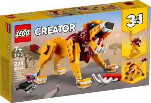 Lego Creator Animales Salvajes 3 En 1 31112 Piezas 224