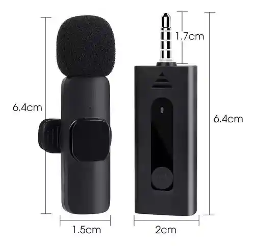 Microfono Inalambrico Doble Plug3.5m /microfonos De Solapa Doble Jack 3.5mm