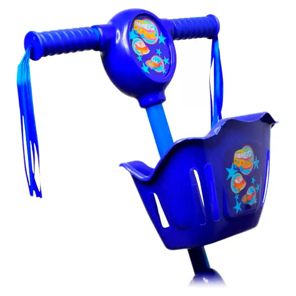 Patineta Scooter Canasta Para Niños Y Niñas Luces Sonidos Azul