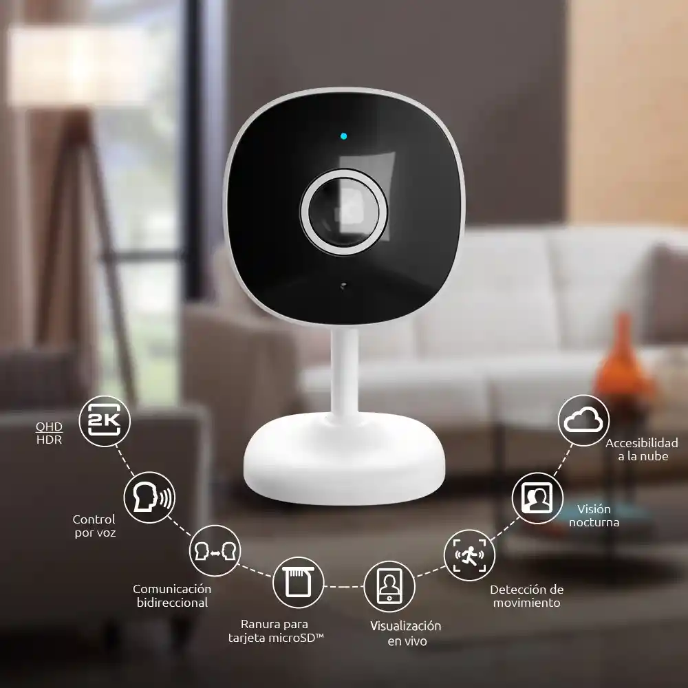 Cámara De Seguridad Nexxt Para Interiores 2k Nhc-i710 2-pack