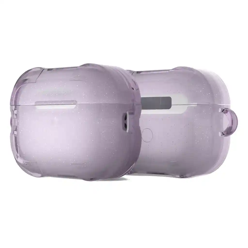 Estuche Compatible Con Airpods Pro (2 Gen / 1 Gen) Puregear Dualtek Purpura Escarchado