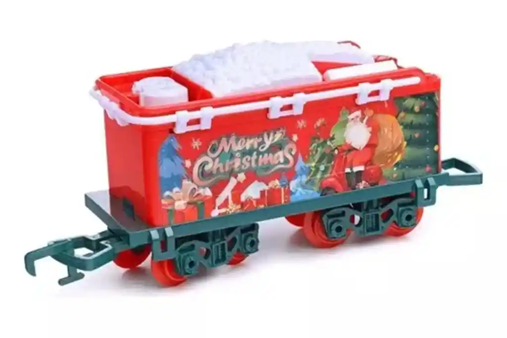 Tren Navideño Con Humo Luces Y Sonido Recargable 25pz 568cm