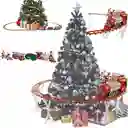 Tren Navideño Flotante O Piso Luces Y Sonido, 44pz Y 284cm