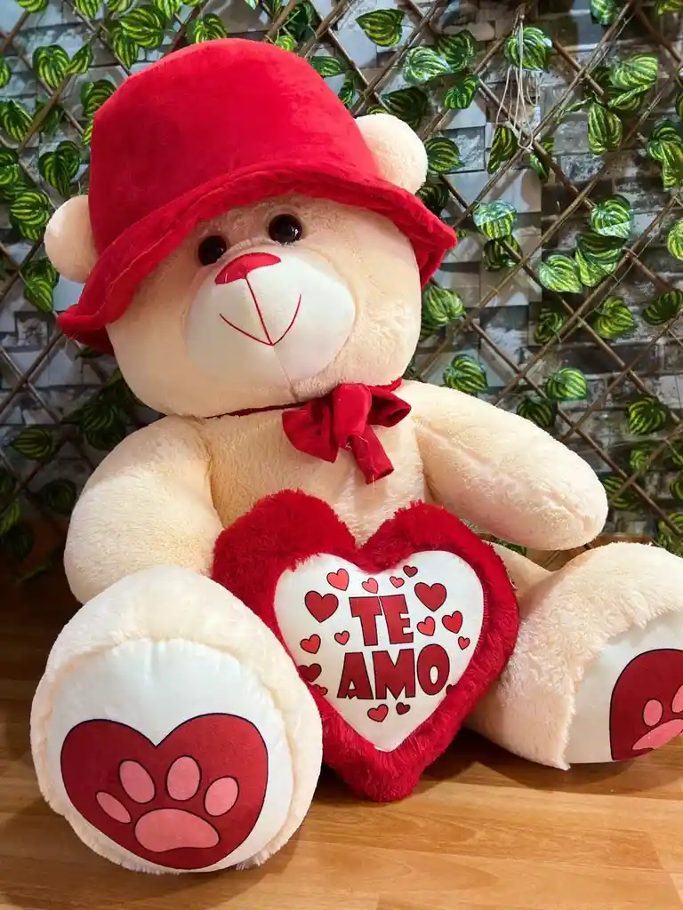 Peluche Osa Pava Con Corazon De 1 Metro