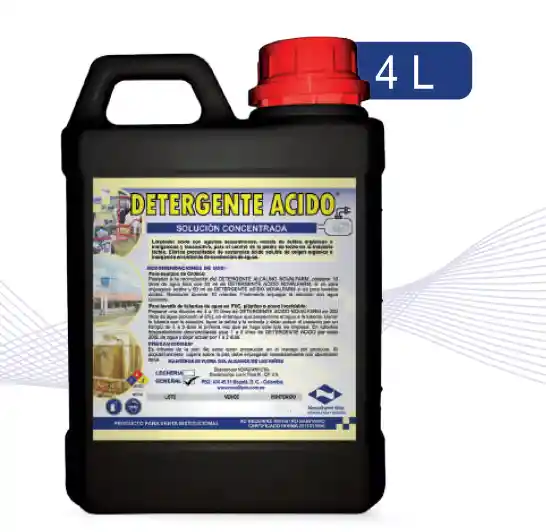 Detergente Acido Gal 4 X Lt