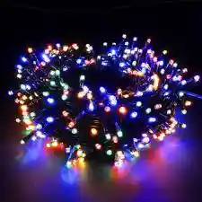 Instalacion Luces Led Navidad Lineal X300 24 Mts Multicolor Cable Verde