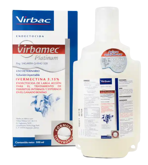 Virbamec Platinum Iny Fco X 500 Ml