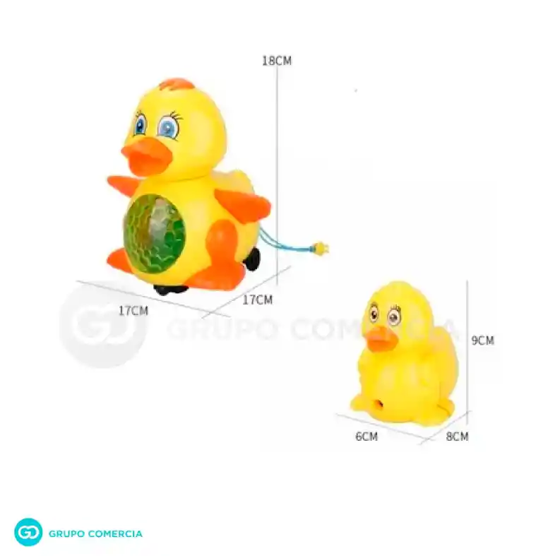 Juguete Didáctico Infantil Pato Movimiento Luces Y Sonido