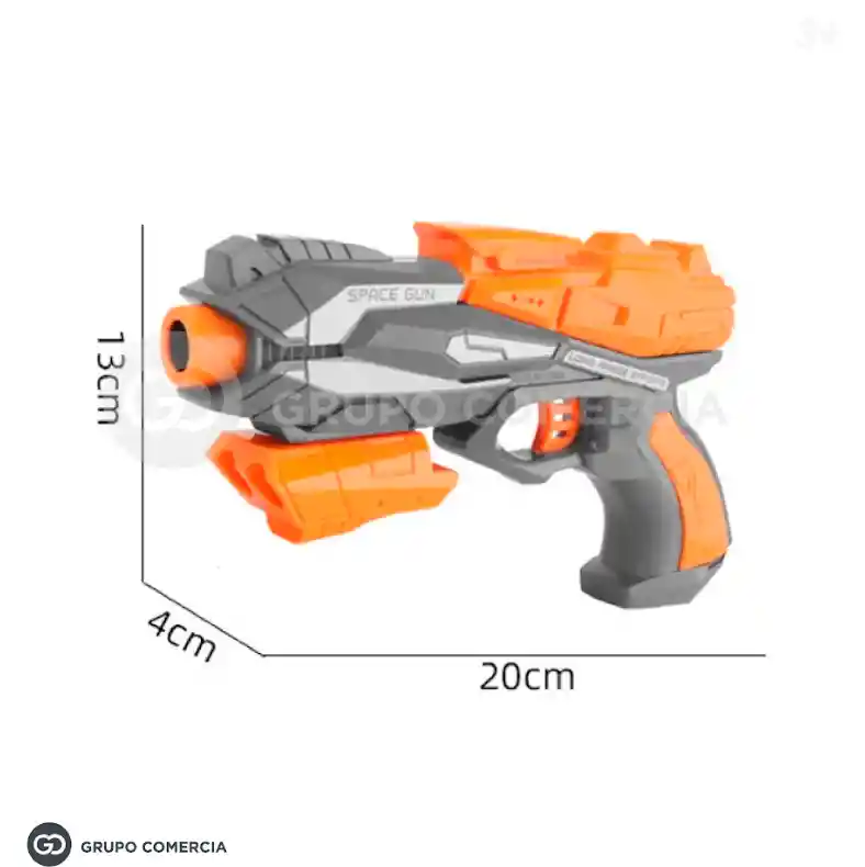 Pistola Juguete Para Niños Lanzador De 5 Dardos De Goma