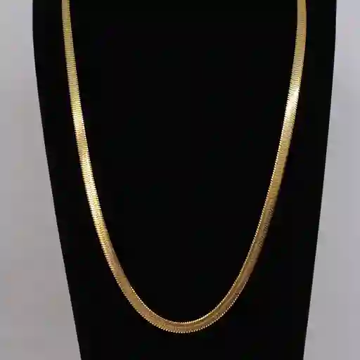 Cadena 59 Cm Serpiente Para Hombre Color Oro Elegante 5 Mm