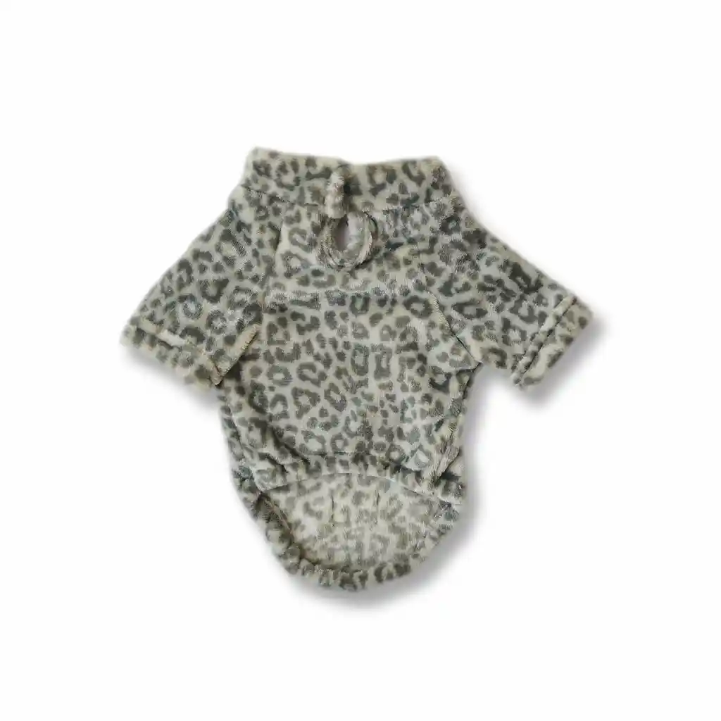 Saco Xs Cuello Nerú Animal Print Gris