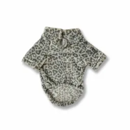 Saco 3xl Cuello Nerú Animal Print Gris