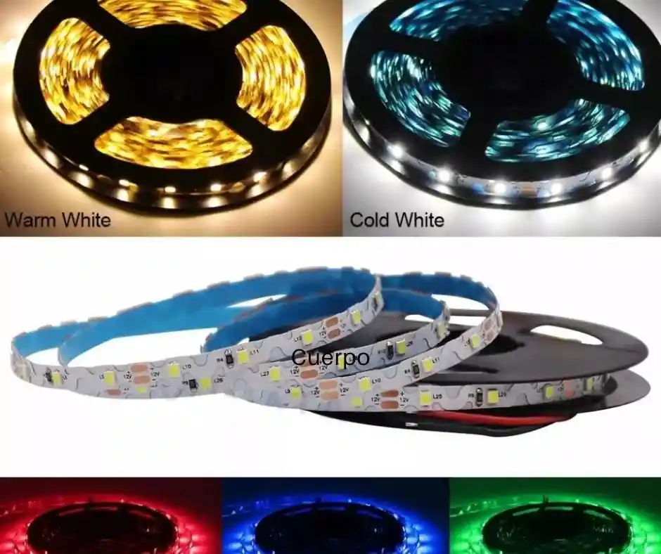 Cinta De Luz Led Smd 2835-5 Metros Tira Multicolor + Control + Cargador