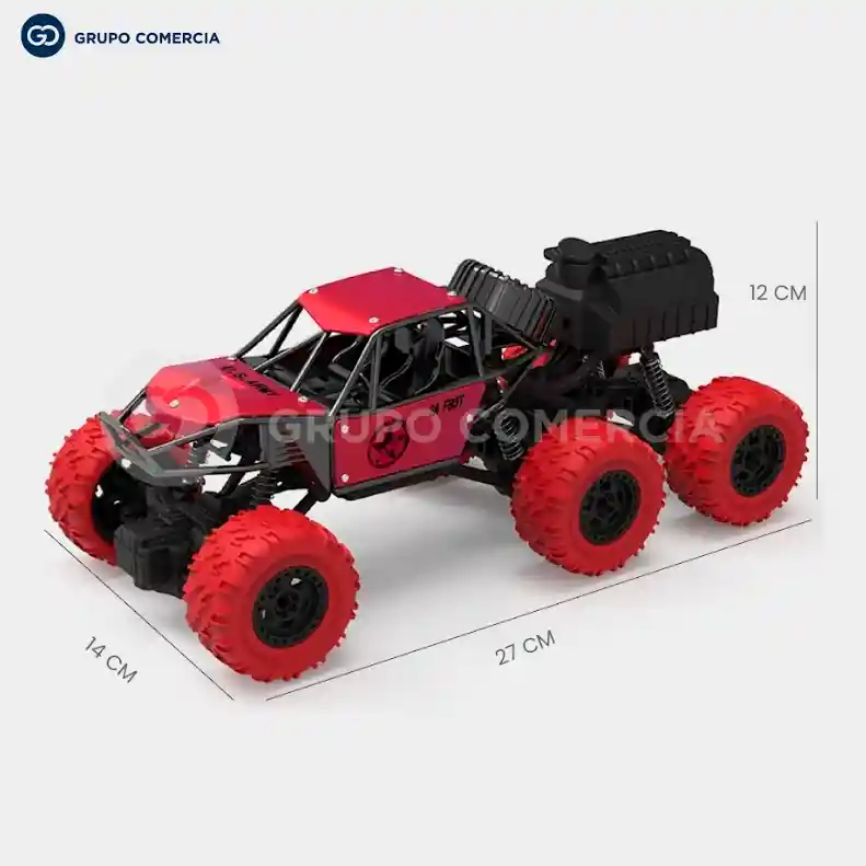 Carro De Control Remoto Recargable 4x4 Suspensión Bota Humo