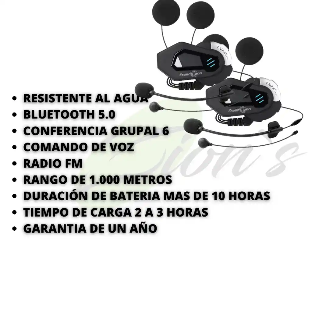 Intercomunicador X2 Bluetooth T-maxs Pro Bluetooth 5.0